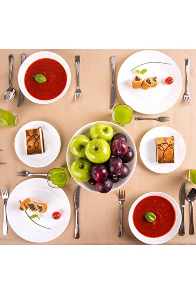 Luminarc Carine Zelie Beyaz 25 Parça 6 Kişilik Yemek Takımı.