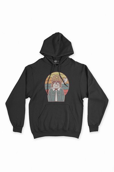 Cix Φούτερ με μαύρη κουκούλα Cool Dog Hoodie