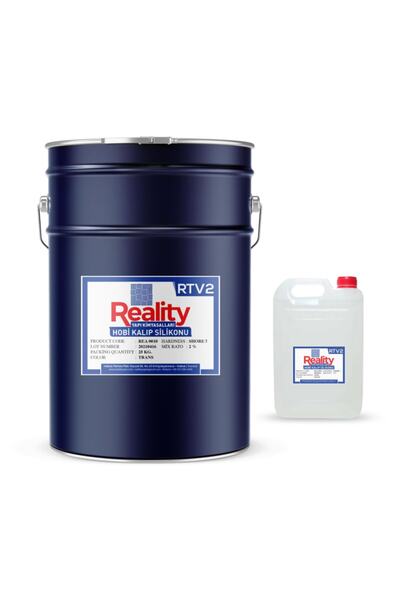 Genel Markalar Kalıp Silikonu 25 Kg. (rtv2, Yarı Şeffaf, 5 Shore)