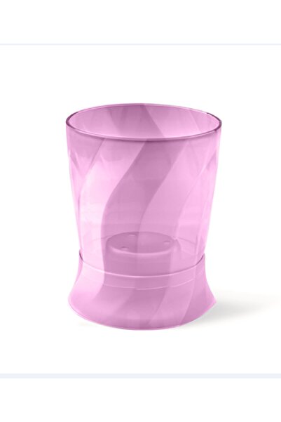 Melkan Home Burgu Ayaklı Kristal Orkide Saksı 1,3 Litre Şeffaf Mor