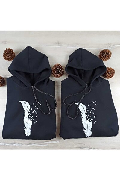 giyinbizden Скъпа комбинация от черно перо птица полярна