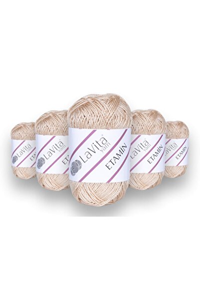 LaVita Yarn 30 gr Amigurumi, Punch, Etamin, ață de tricotat manual, pachet de...