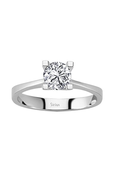 Sirius Pırlanta F Renk 0,90 Karat Pırlanta Tektaş Yüzük HRD Sertifikalı