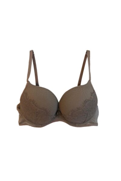 MİSS CLAİRE Γυναικείο 11-549 Underwire Covered Pus-up Μαύρο σουτιέν 11-549