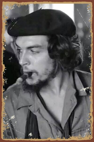 Hayal Poster Che Guavera Retro Ahşap Poster