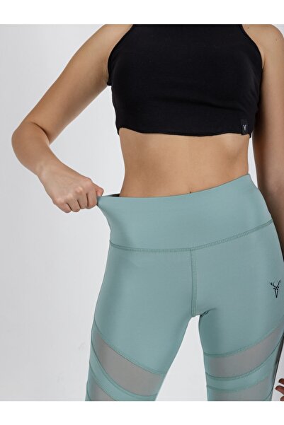 cervus High Waist Tulle Detailed Women's Leggings C-22342