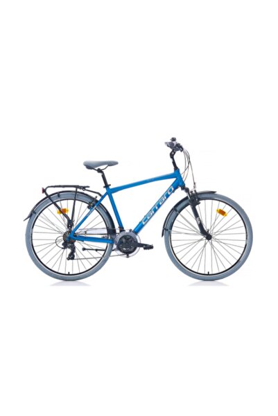 Carraro Unisex Koyu Mavi Gri Krom 2020 Elıte 704 Şehir ve Tur Bisikleti 52 cm