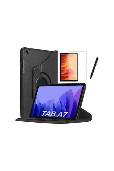 GoGoPlus Galaxy Tab A T510 - T515 360 Dönerli Stantlı Tablet Kılıf + Ekran Ko...