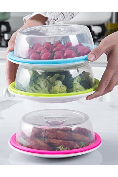 Vakia غطاء طبق مفرغ من الهواء، غطاء سيليكون متوافق مع الميكروويف، مانع للتسرب...