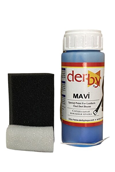 Derby Mont Direksiyon Koltuk Deri Boyası 100ml, Mavi