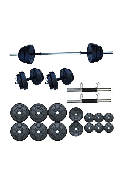 Mocca Style 75 Kg Ağırlık Seti 75 Kg Vücut Geliştirme Aleti Halter Seti(70 Kg...
