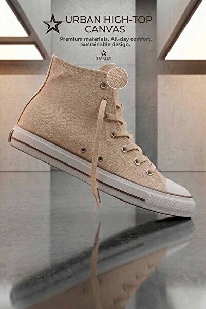 rekorsport Unisex Υφασμάτινα Παπούτσια Sneaker με Ψηλό Κορδόνι στον Αστράγαλο...