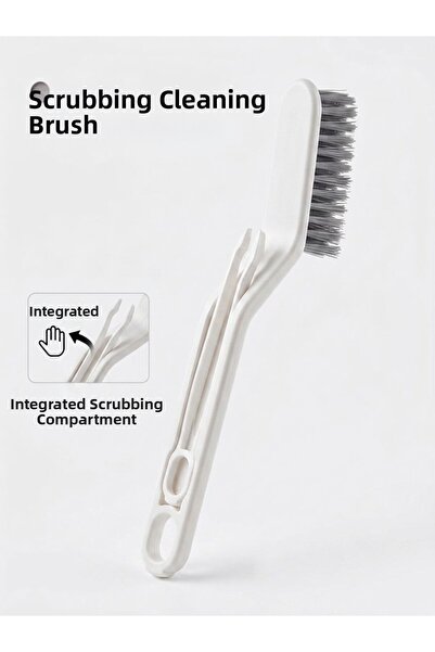 QesQin Cleaning Brush with Tweezers, Detail Cleaning Brush, Corner Cleaning T...