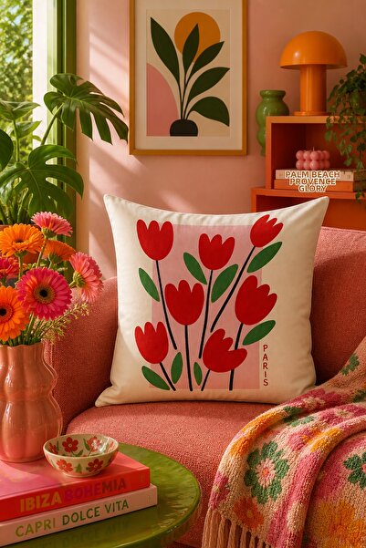 Bertille Home Σειρά Pop Art Κάλυμμα μαξιλαριού διπλής όψης με ψηφιακή εκτύπωση