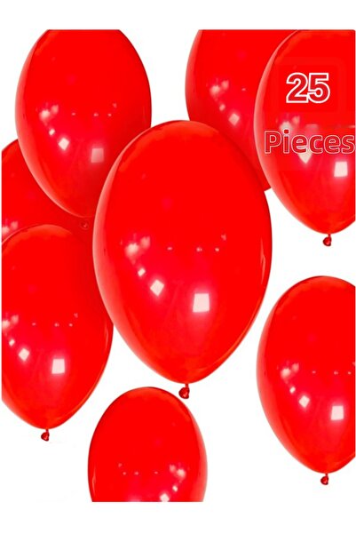 Işıltı Balon Dükkanı Red Balloons Shiny Party Balloon Graduation, Engagement,...
