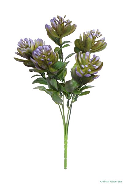 Yapay Çiçek Sitesi Artificial Succulent Bunch 30cm Purple