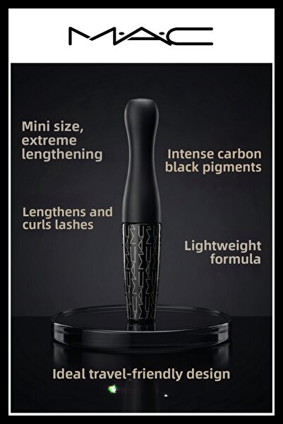 M.A.C Travel Size Mini Black Mascara 3D Volume Lengthening Curler