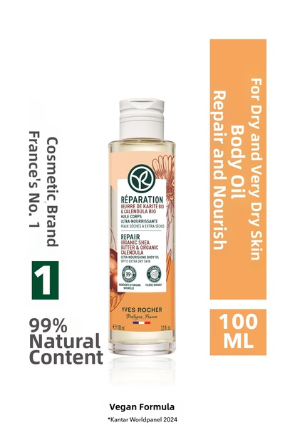 Yves Rocher Repairing and Nourishing Body Oil for Dry and Very Dry Skin 100ml