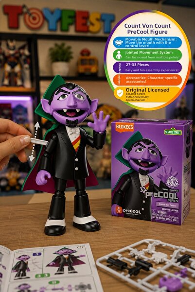 TOYFEST Sesame Street Count Von Count Blokees Sesame Street Blokees Count Von...
