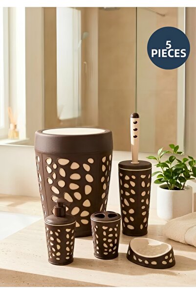 HOMİNG Set complet de baie nordic din 5 piese