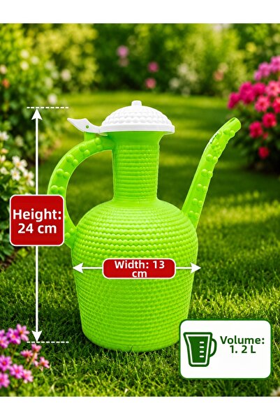 Padilon Water Jug with Lid, Plastic Jug with Embossed Pattern