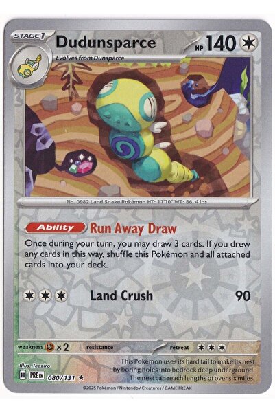 Pokemon Dudunsparce [Reverse] 080/131 - Prismatic Evolutions - Card (Mint)