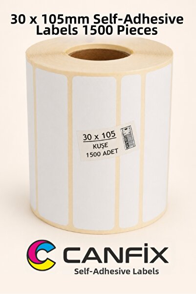 Canfix 105X30 mm Adhesive Label Folder Archive Label 1500 Pieces