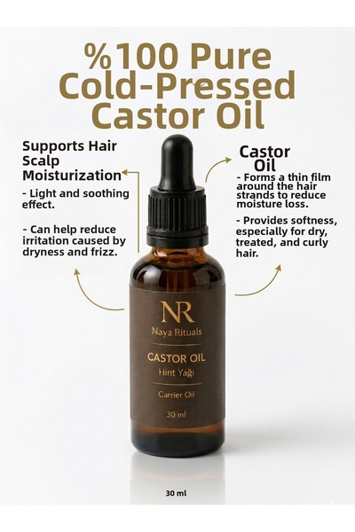 Naya Rituals Cold Pressed Castor Oil 100% Pure 30 ml