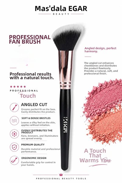 Mas'dala EGAR Angled Blush Brush Professional Cheek Shaping and Contour Brush