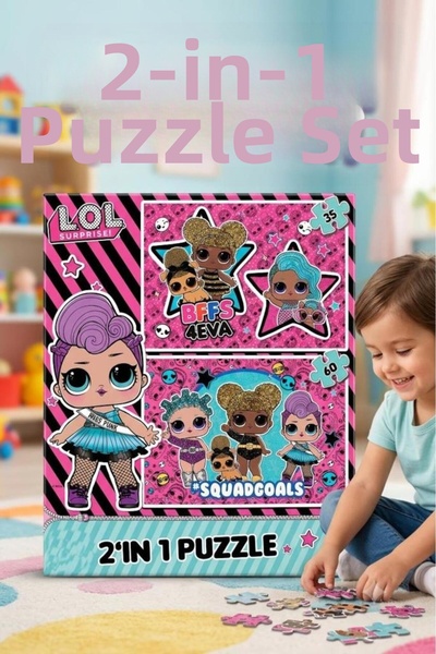 Tıfıl Toys Lol Surprise 2-in-1 Puzzle – 35 and 60 Pieces Educational Children...