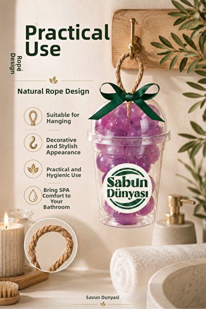sabundünyası Alphonse Lavallee Grape Bunch Soap 120 Gr – Stringed Herbal Soap...