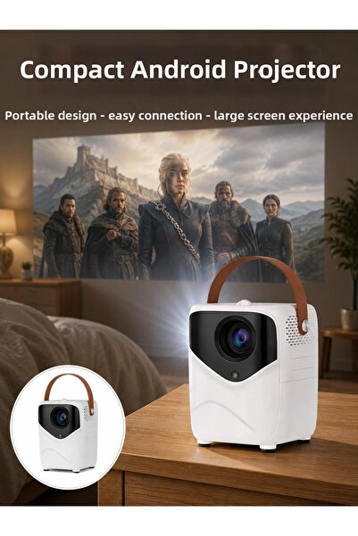 Epilons Projection Home Theater Bluetooth 4K Hd Quality Image Controlled New ...