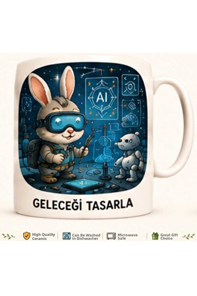 Rana İkra Art Design the Rabbit's Future Mug