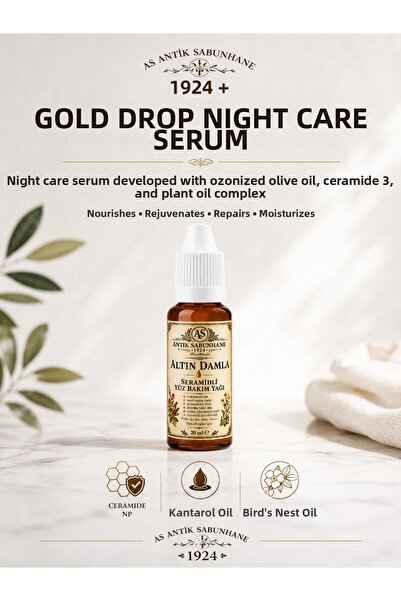 AS ANTİK SABUNHANE 1924 Altın Damla Night Care Serum