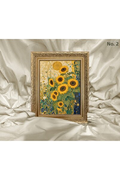 Vetro Design Art Nouveau - Tablou înrămat cu floarea-soarelui