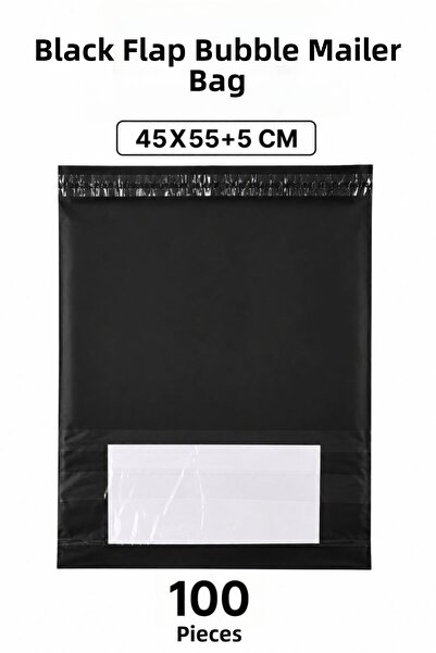 Generic Brand Black Large Size Cargo Bag with Pockets 45X55+5 cm 100 Pieces