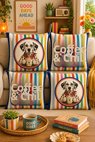 Hayal Dekoratif Summer Themed Summer Vibes Striped Digital Printed Energetic ...