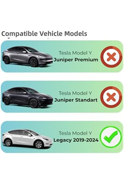 Yıldızan Armrest Interior Storage Box V1 Compatible with Tesla Model Y |   Ju...
