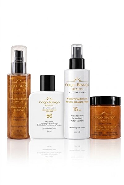 Coco Bianco by Bianco E Nero Bronzlaştırıcı Güneş Yağı Seti -Solar Ritüel Set