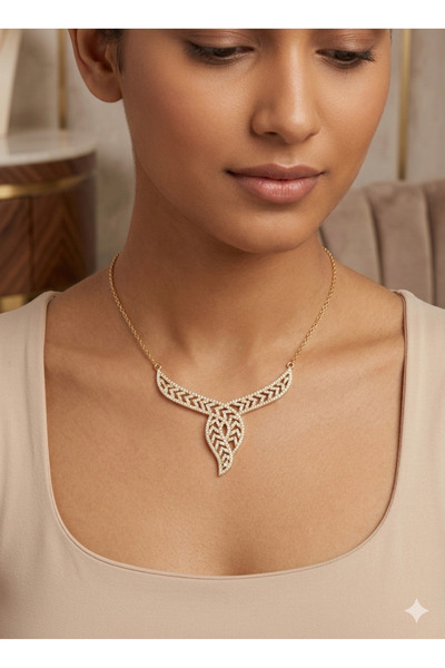 burjalmodah Luxury jewelry set with a modern design – necklace, earrings, rin...