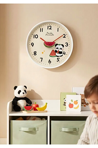 HOMİNG Ρολόι τοίχου παιδικού δωματίου με σχέδιο Πάντα 30 εκ.