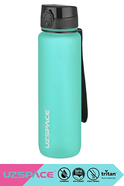 Uzspace 1000ml New Single Color Leak-Proof Bpa-Free Motivational Tritan Water...