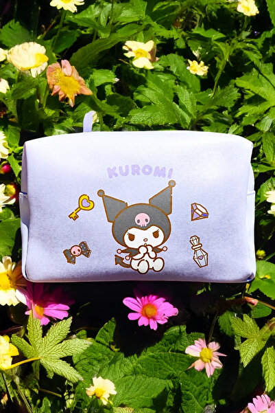 Miniso Sanrio Lisanslı Kuromi Büyük Kapasiteli Kare Kozmetik Çantası – Geniş ...