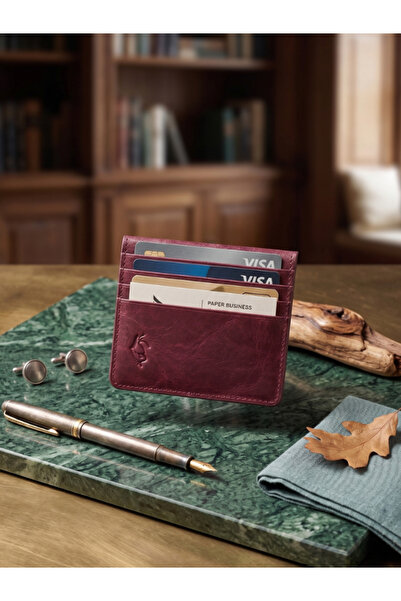 DEERDERİ Δερμάτινη θήκη για κάρτες London Vintage