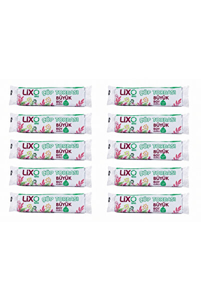 Genel Markalar LİXO BAG ÇÖP POŞETLERİ Büyük Boy Çöp Torbası 10 Paket*10 Lu = ...