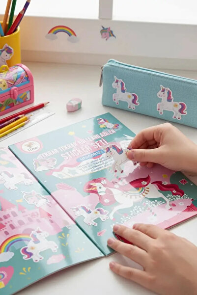 Lino Tekrar Kullanılabilen Sticker Seti – Unicorns İle Eğlenceli Oyun