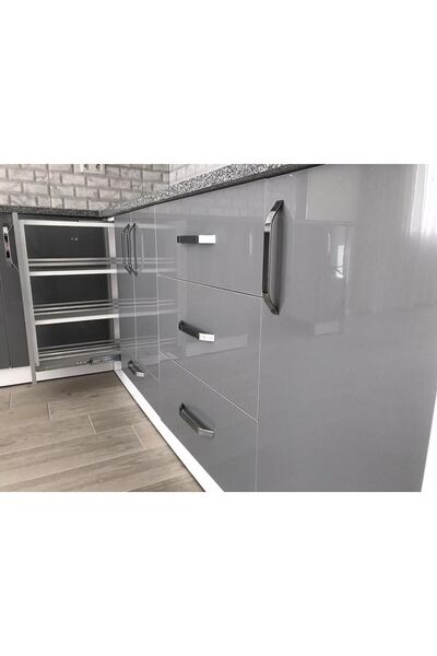 Generic Brand Cabinet Veneer Foil Glossy Gray