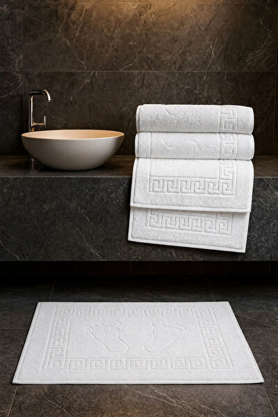 Güvenal Σετ πετσέτας ποδιών Pina με 5 πετσέτες |   Χαλάκι μπάνιου |   Πετσέτα...