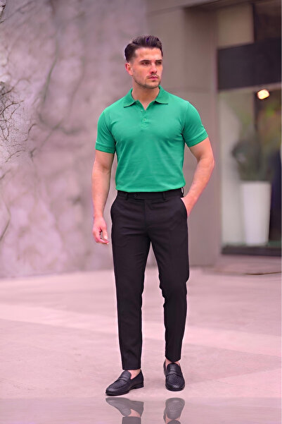 Dr Dnm Remix Tricou din lycra cu gât polo pentru bărbați