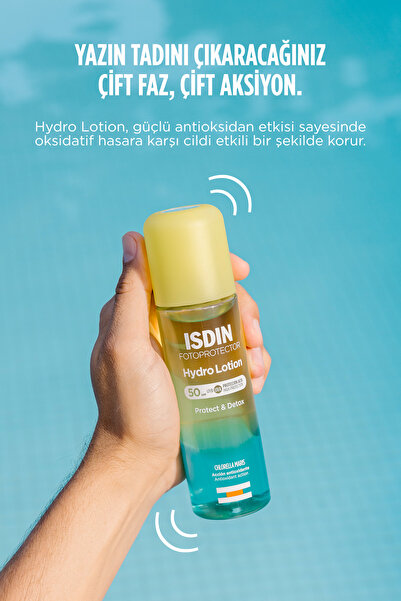 ISDIN Fotoprotector Hydrolotion Spf 50 200ml Nemlendiricili Güneşten Koruyan Vücut Spreyi